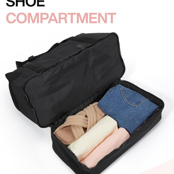 Weekender Bags for Women, Travel Duffel Bags with Shoe Compartment,Personal Item - Picture 5 of 7